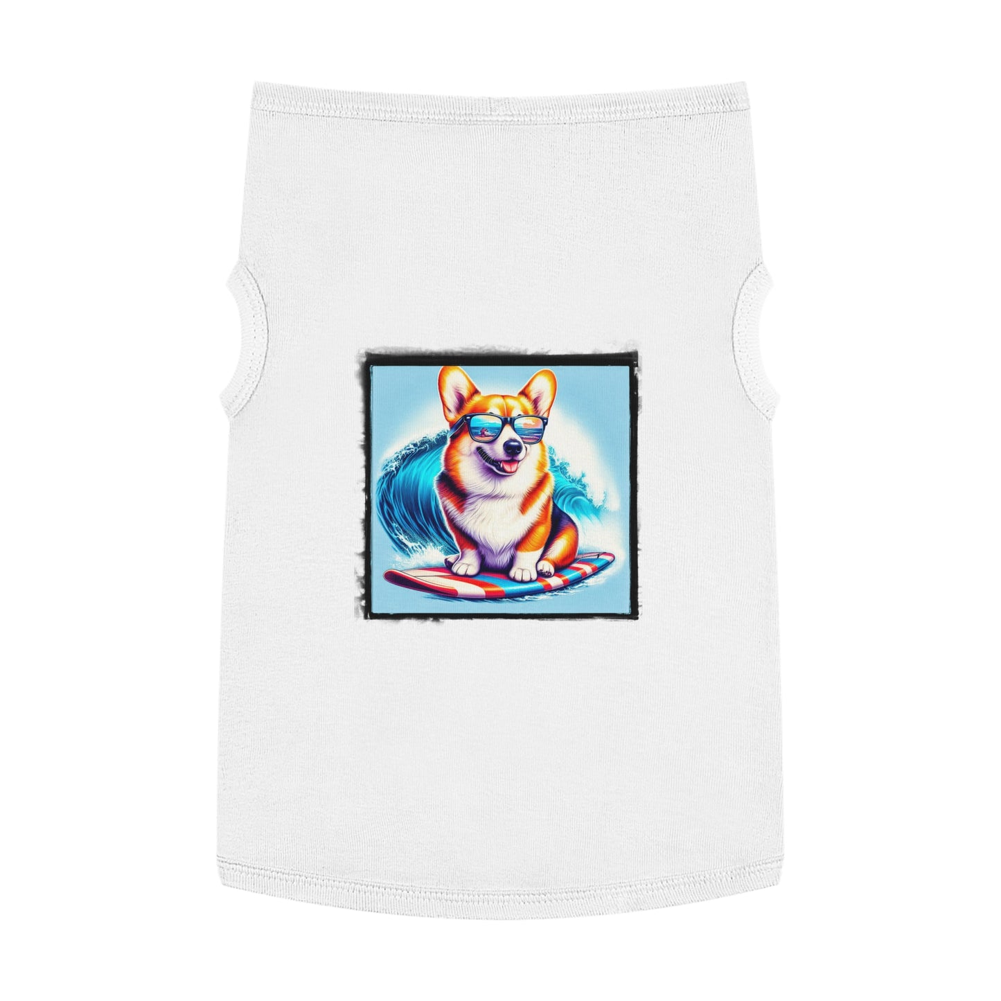 Pembroke Welsh Corgi Hawaiian surfer shirt Pets Printify XL White