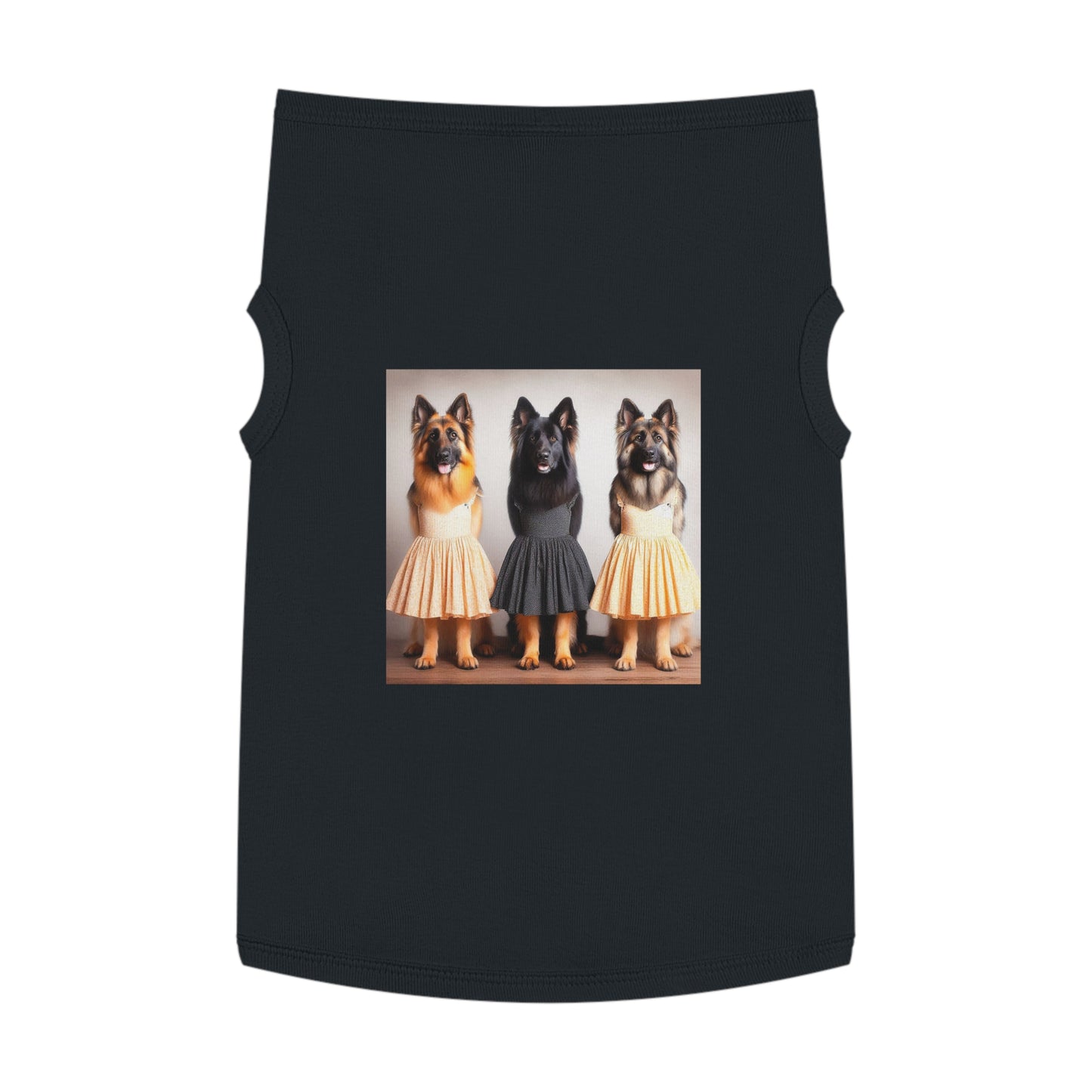German Shepherd pretty ballerinas shirt Pets Printify XL Black