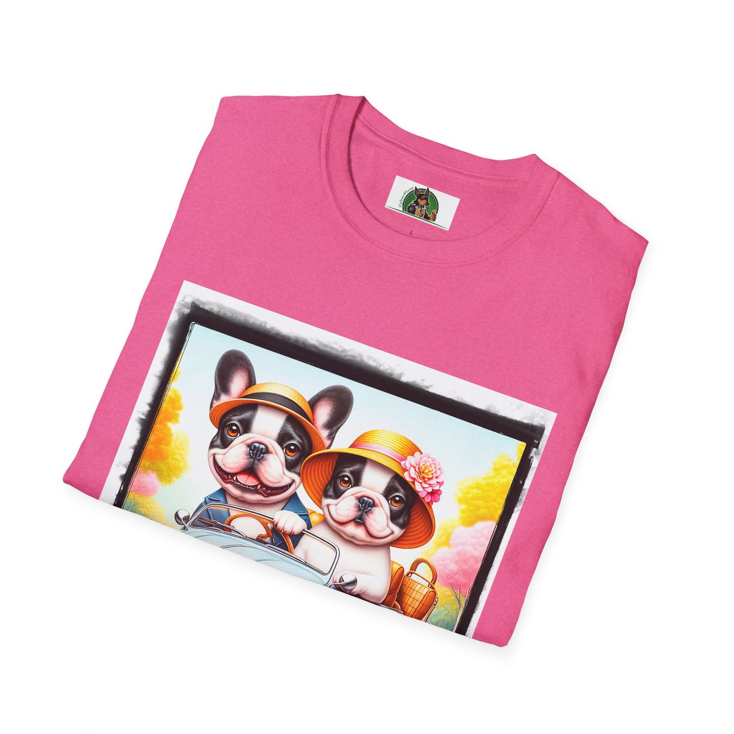 Wacky French Bulldog T-Shirt Printify