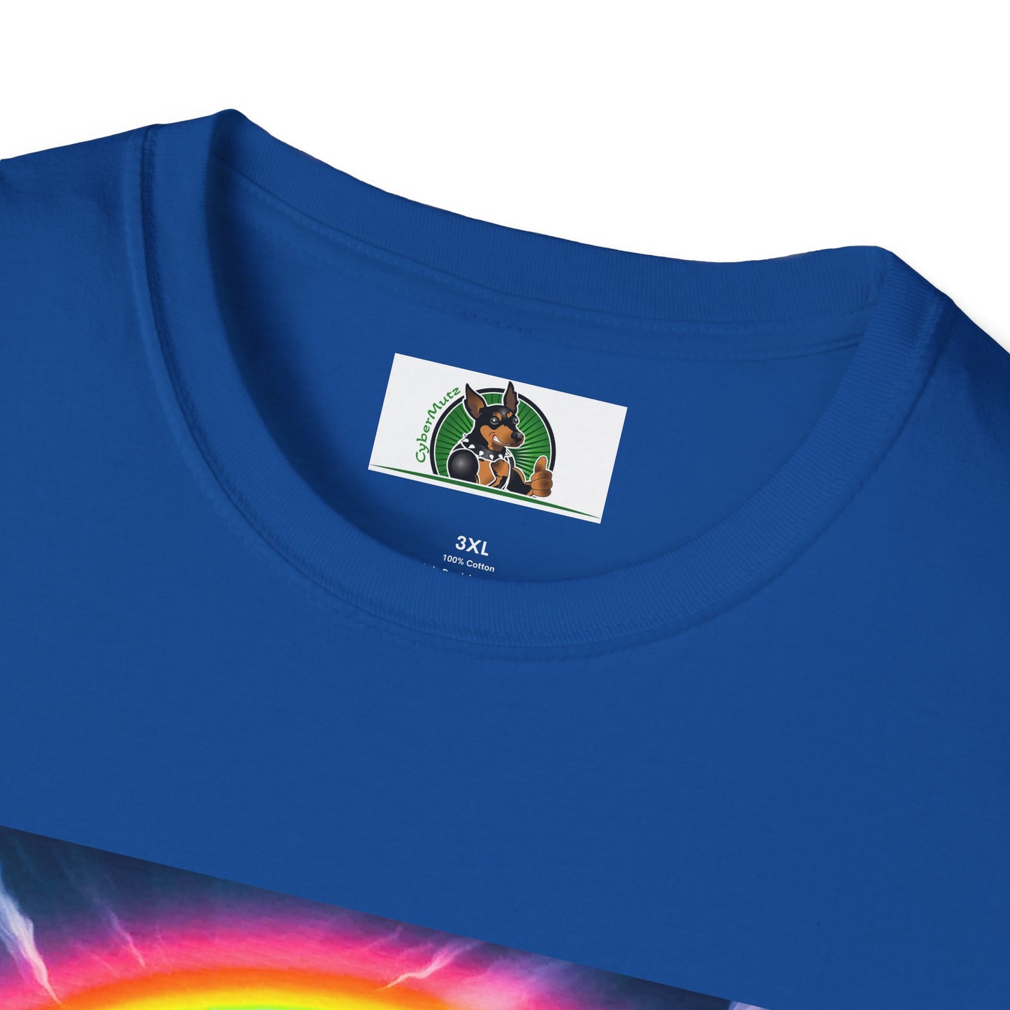 Pit Bull colorful bridge shirt T-Shirt Printify
