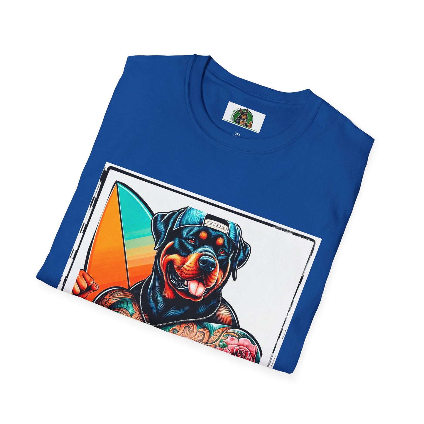 Rottweiler beach hotter shirt T-Shirt Printify