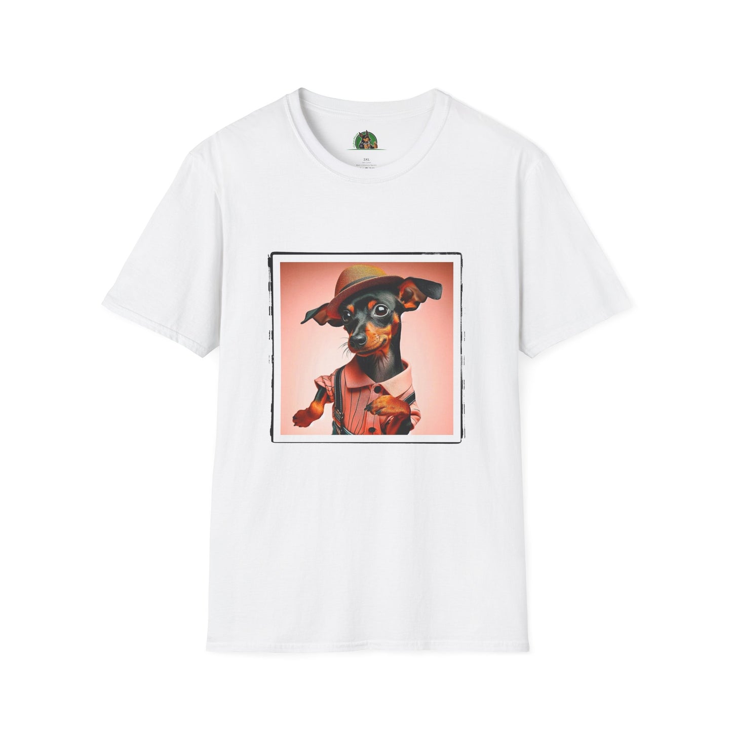 Min Pin T-Shirt dancing man T-Shirt Printify XS White