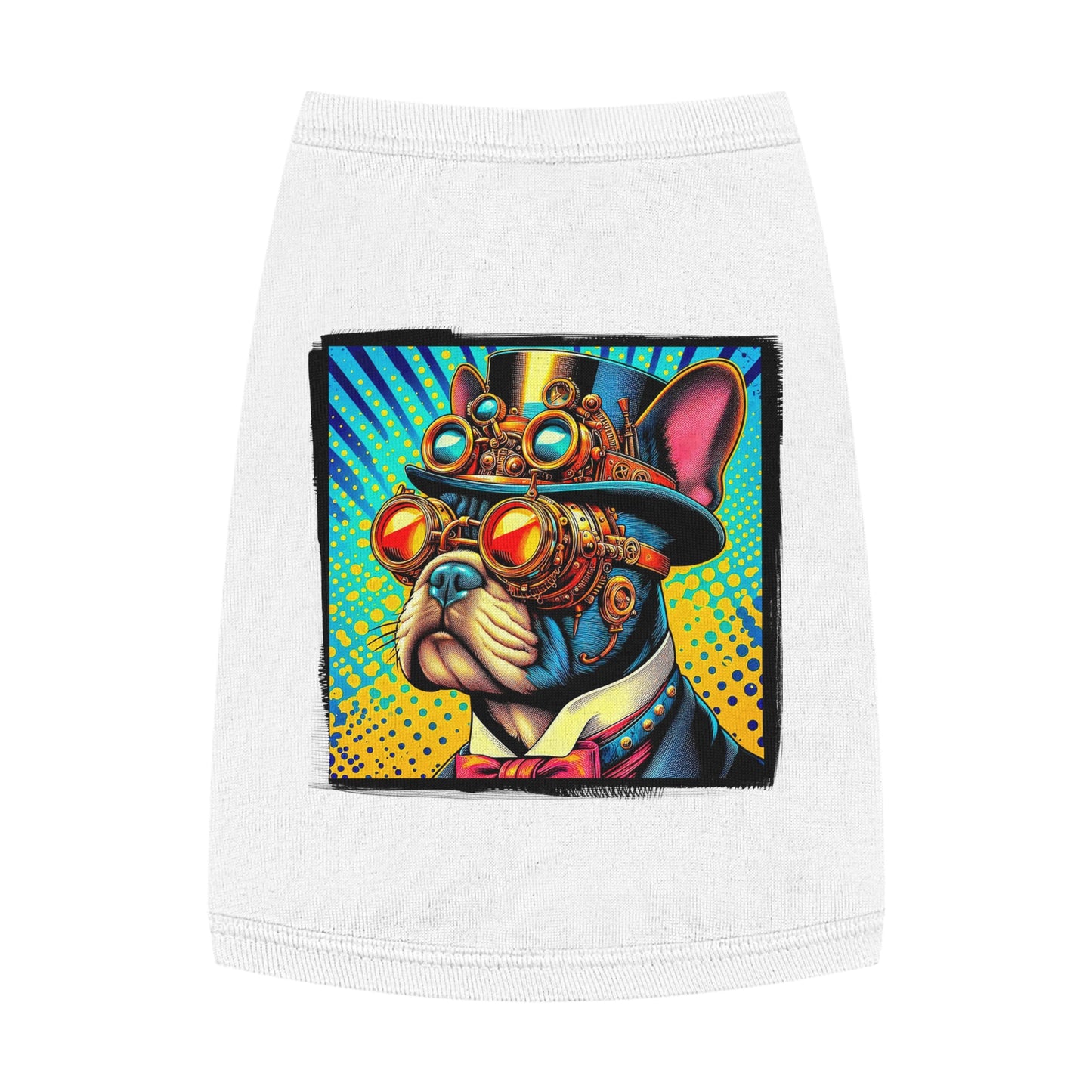 Pet Tank Top French Bulldog steampunk king t shirt Pets Printify