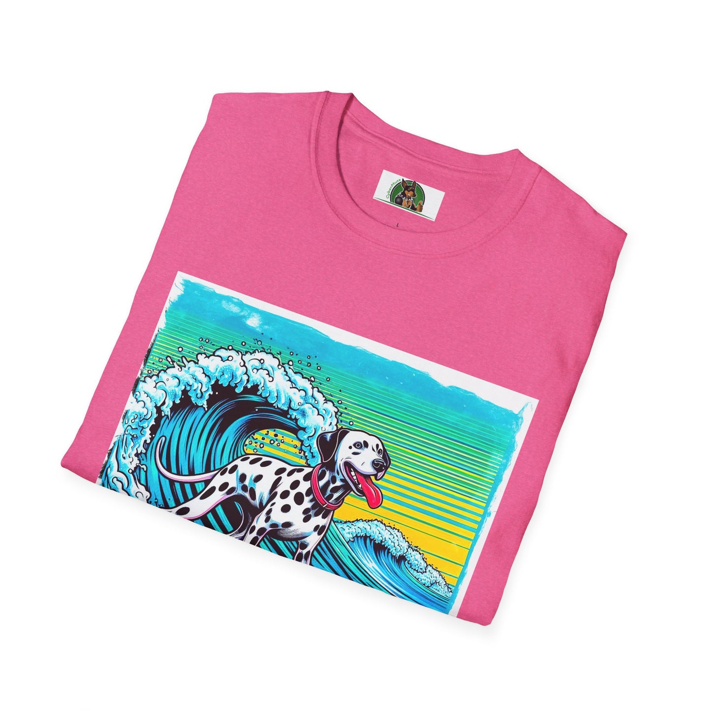 Dalmatian wave surfing t shirt