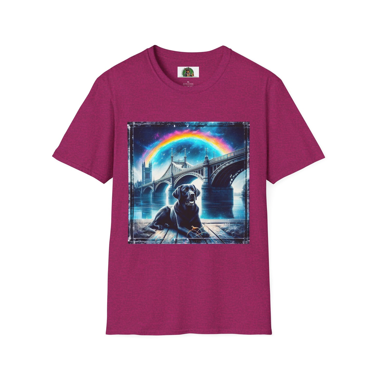 Labrador Retriever T-Shirt Printify S Antique Heliconia