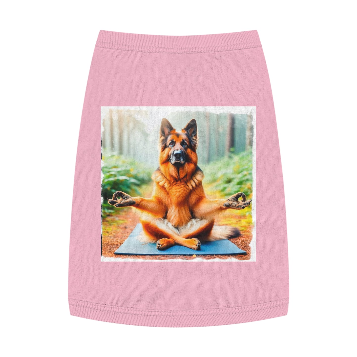 German Shepherd yoga shirt Pets Printify M Pink
