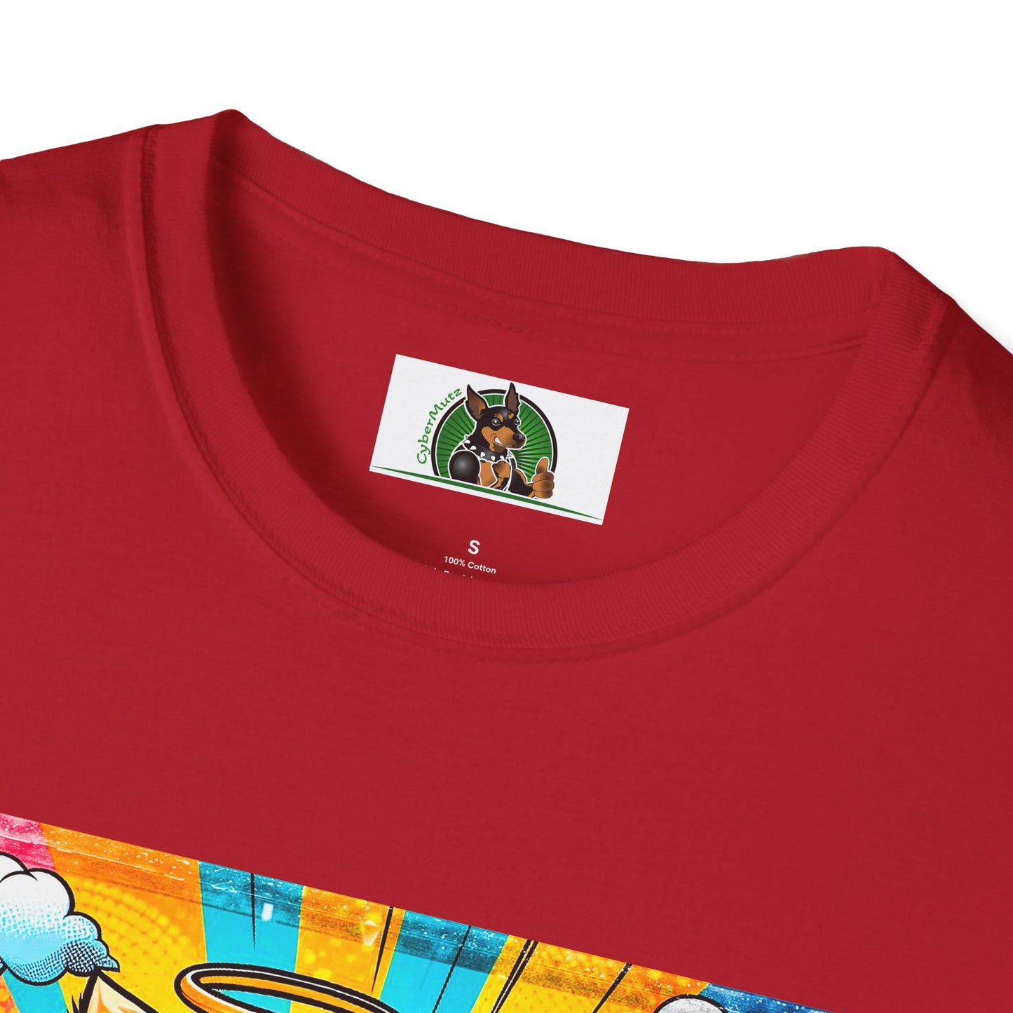 Yorkie pop art clouds shirt