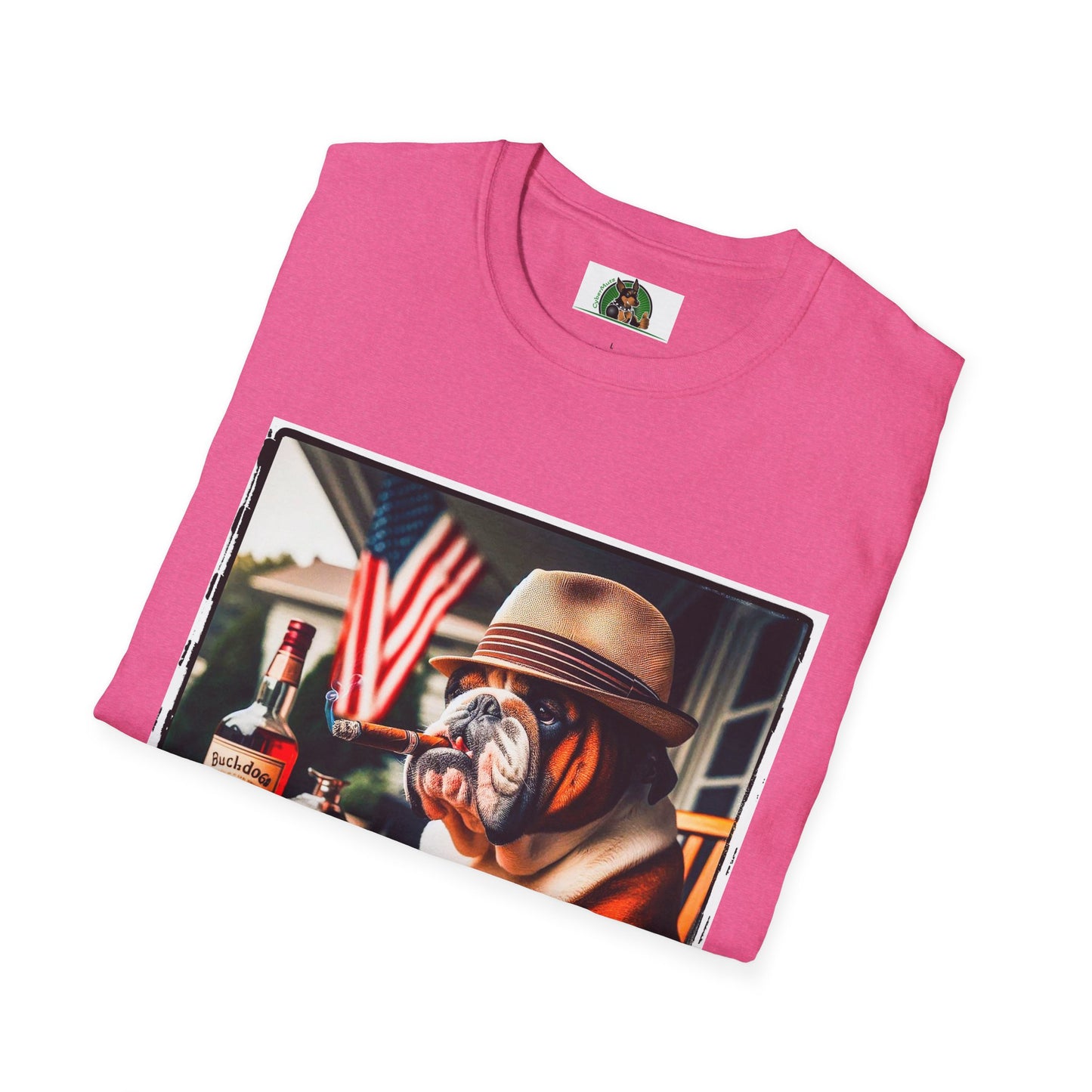 Bulldog bar sitting t shirt