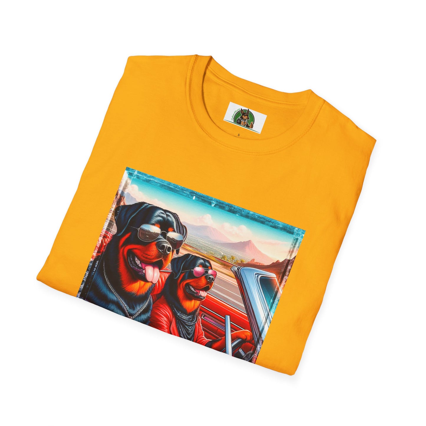 Wacky Rottweiler driving friends shirt