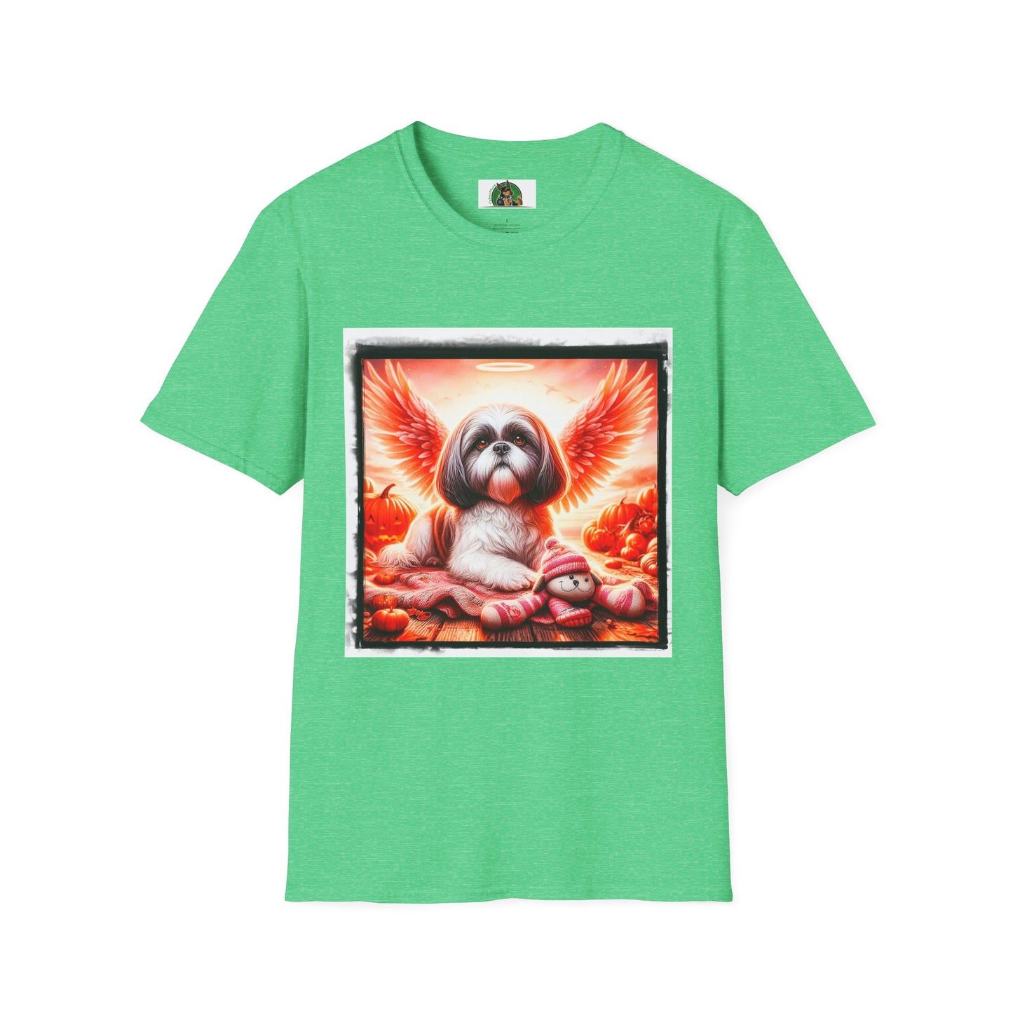 Shih Tzu heavenly sngel shirt T-Shirt Printify S Heather Irish Green