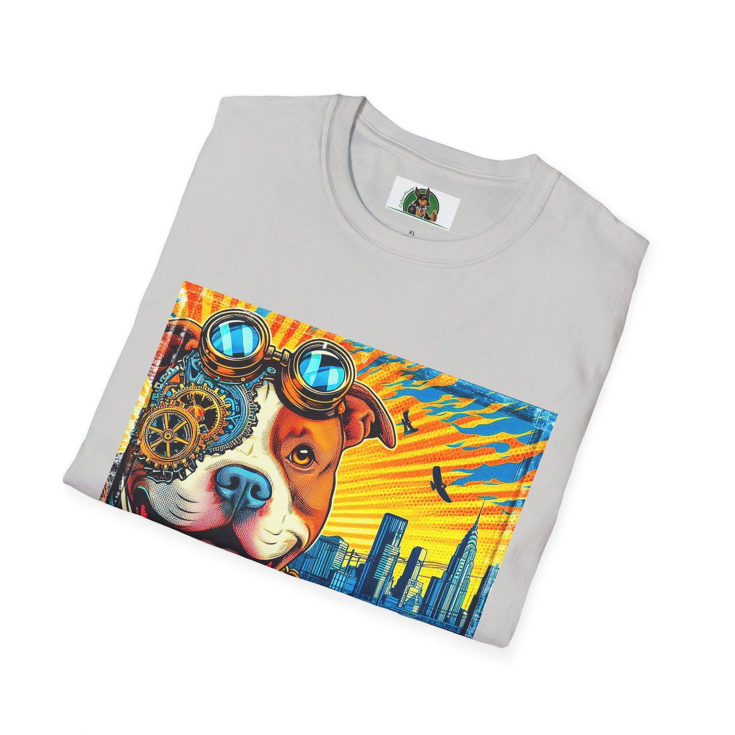 Pit Bull colorful steam punk shirt