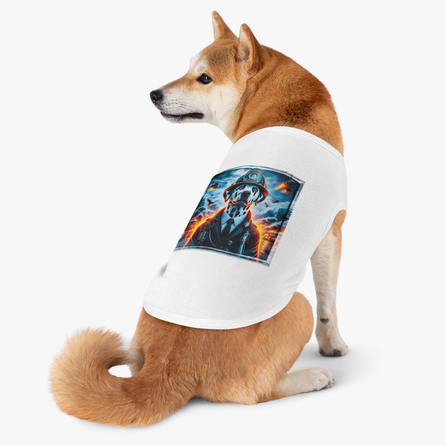 Pet Tank Top Dalmatian war hero t shirt