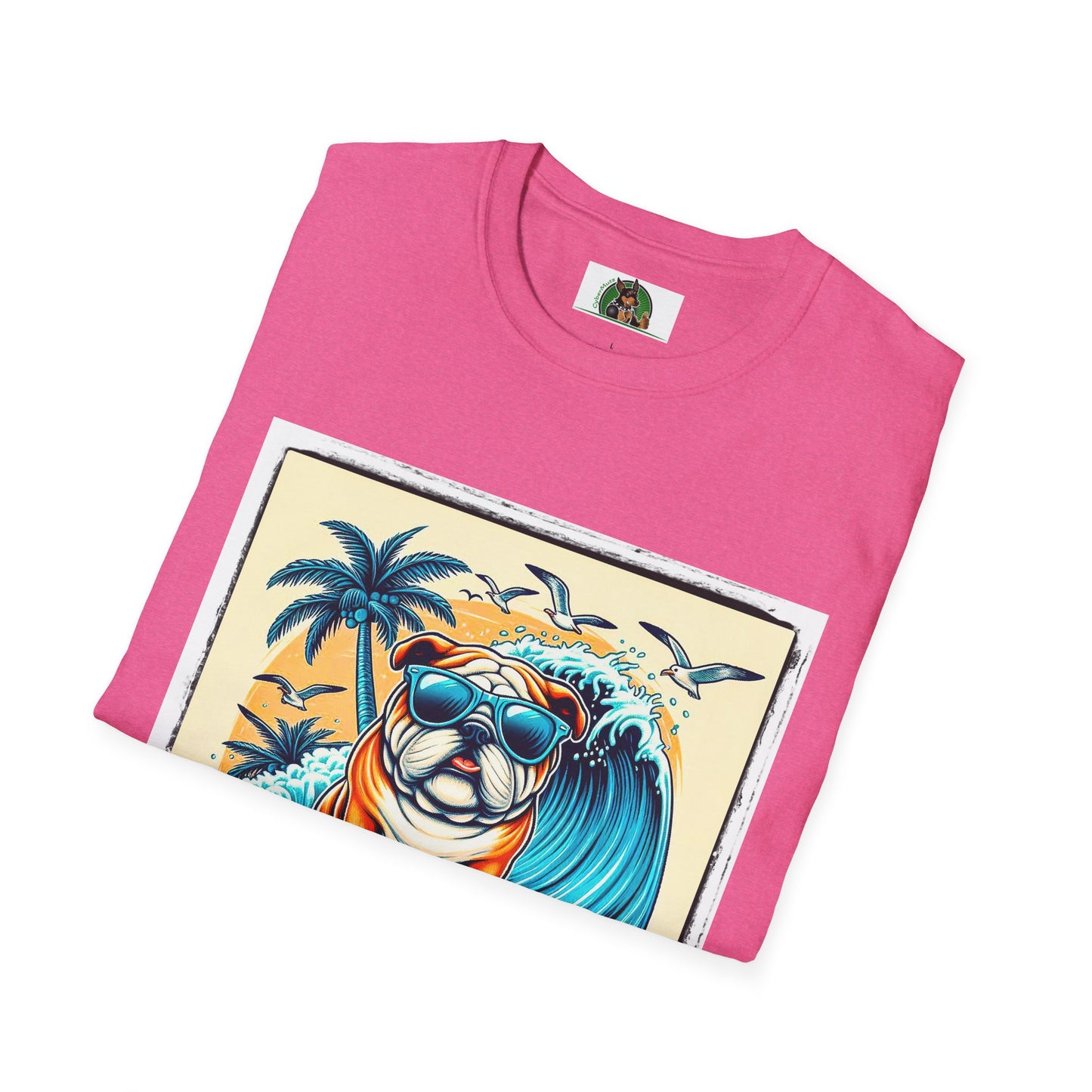 Bulldog Palm Springs t shirt