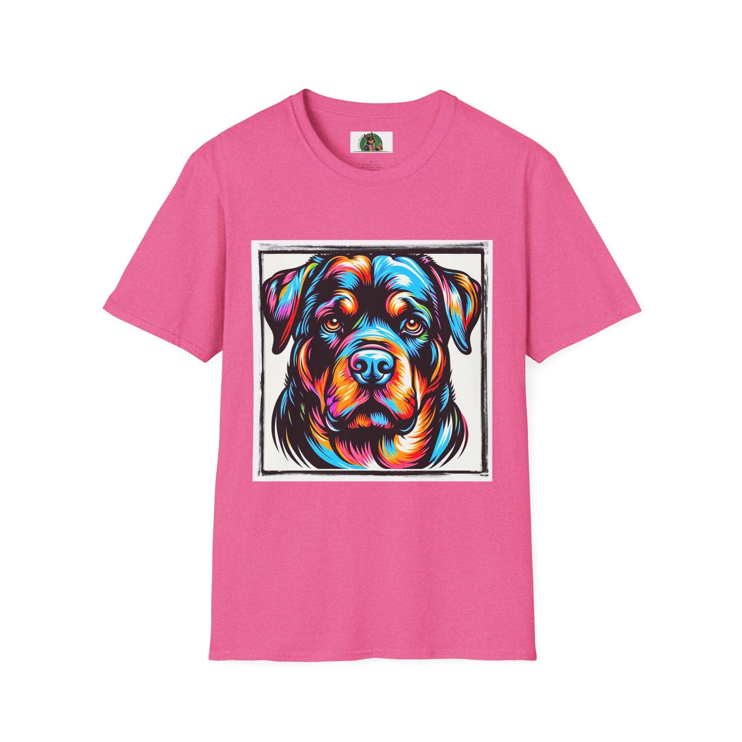 Rottweiler handsome dog shirt T-Shirt Printify S Heather Heliconia