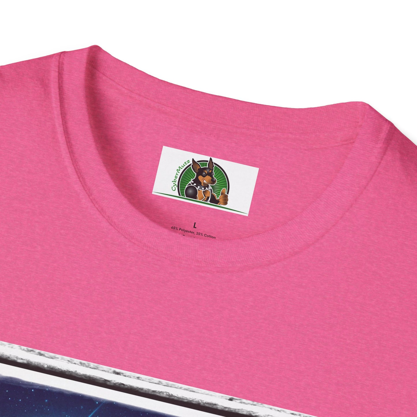 Beagle Sitting Under Rainbow Bridge T-Shirt Printify
