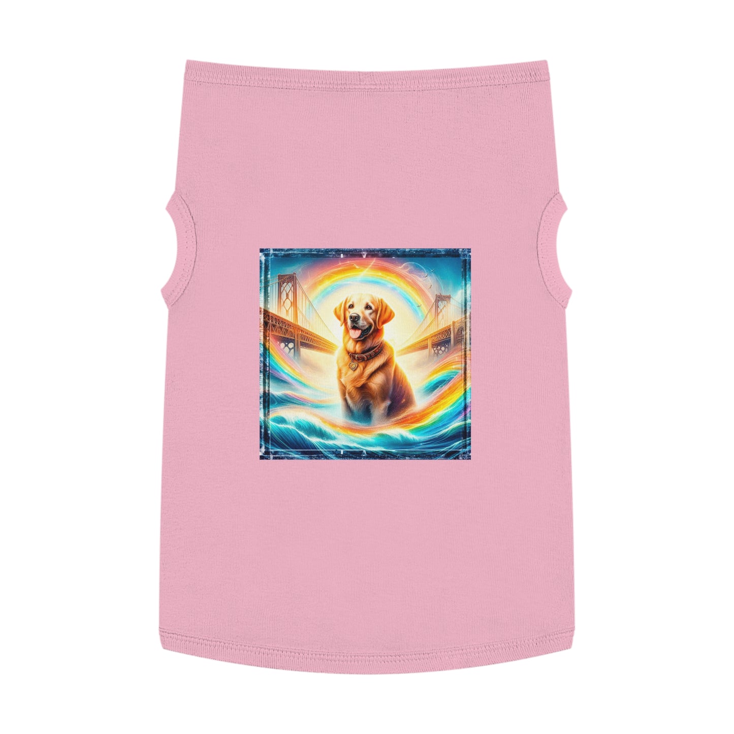 Labrador Retriever rainbow shirt Pets Printify XL Pink