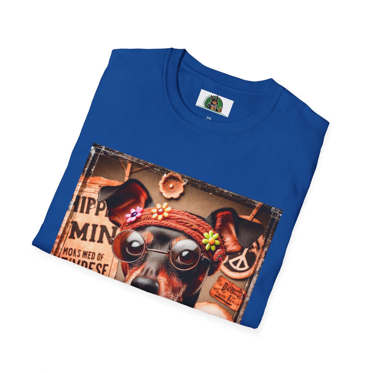 Min Pin T-Shirt hippie dude T-Shirt Printify