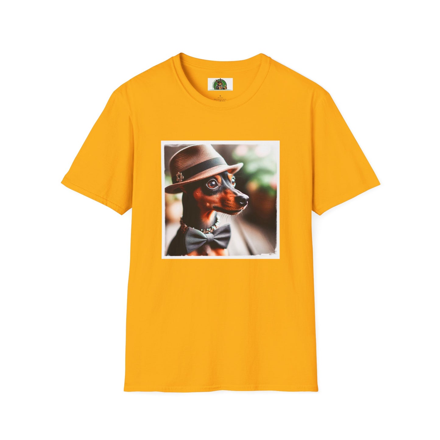 Min Pin T-Shirt handsome fellow T-Shirt Printify S Gold