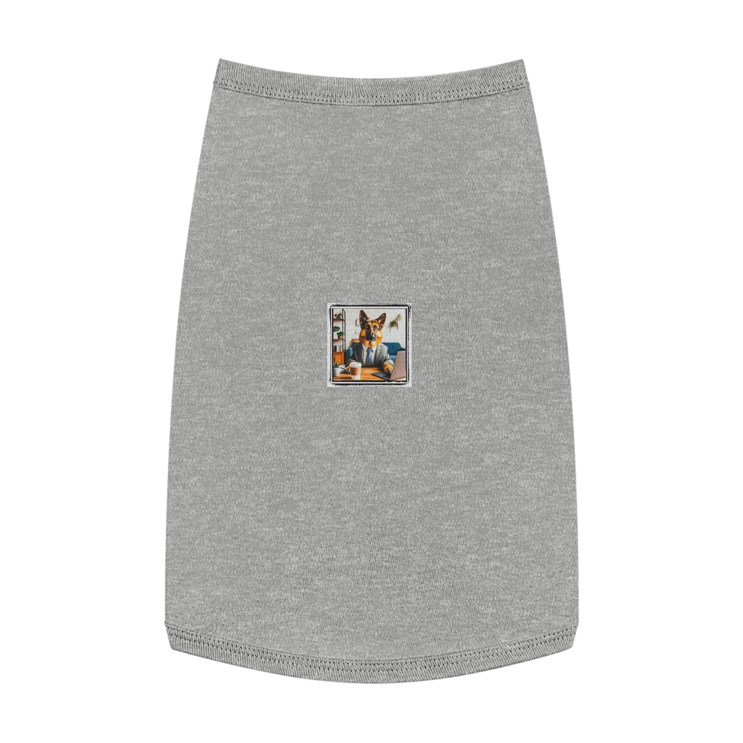 German Shepherd working man shirt Pets Printify L Heather