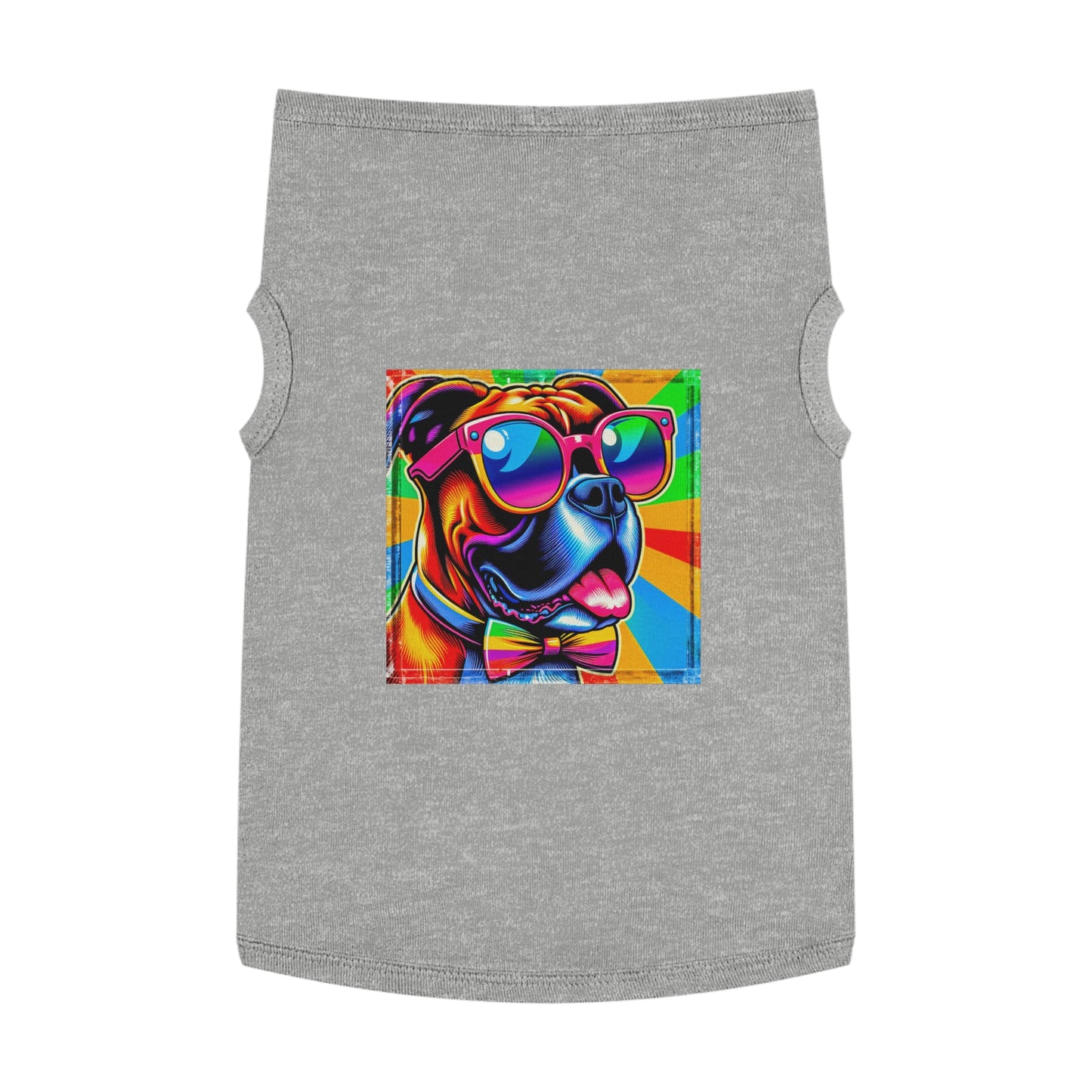 Pet Tank Top Boxer Pets Printify XL Heather