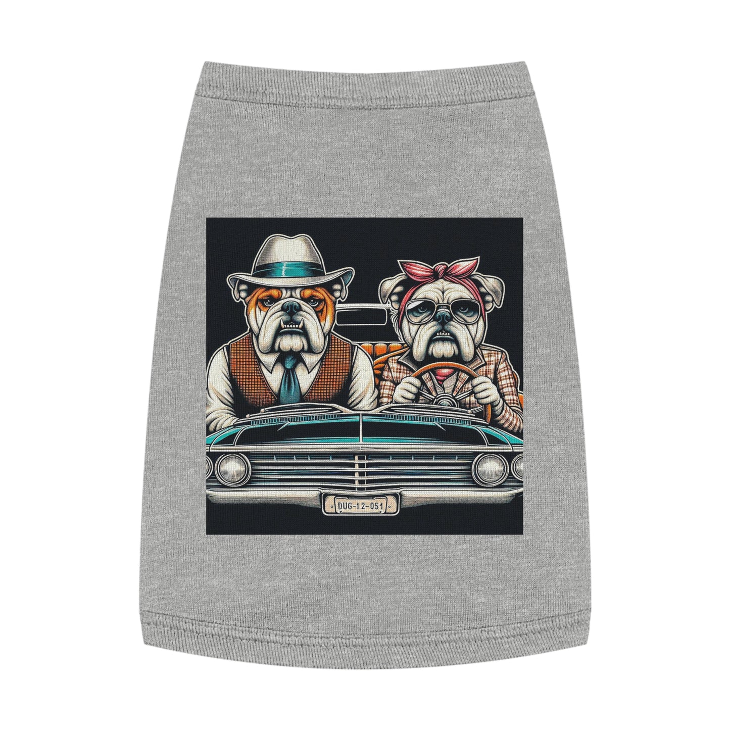 Wacky Pet Tank Top Bulldog old couple t shirt Pets Printify M Heather