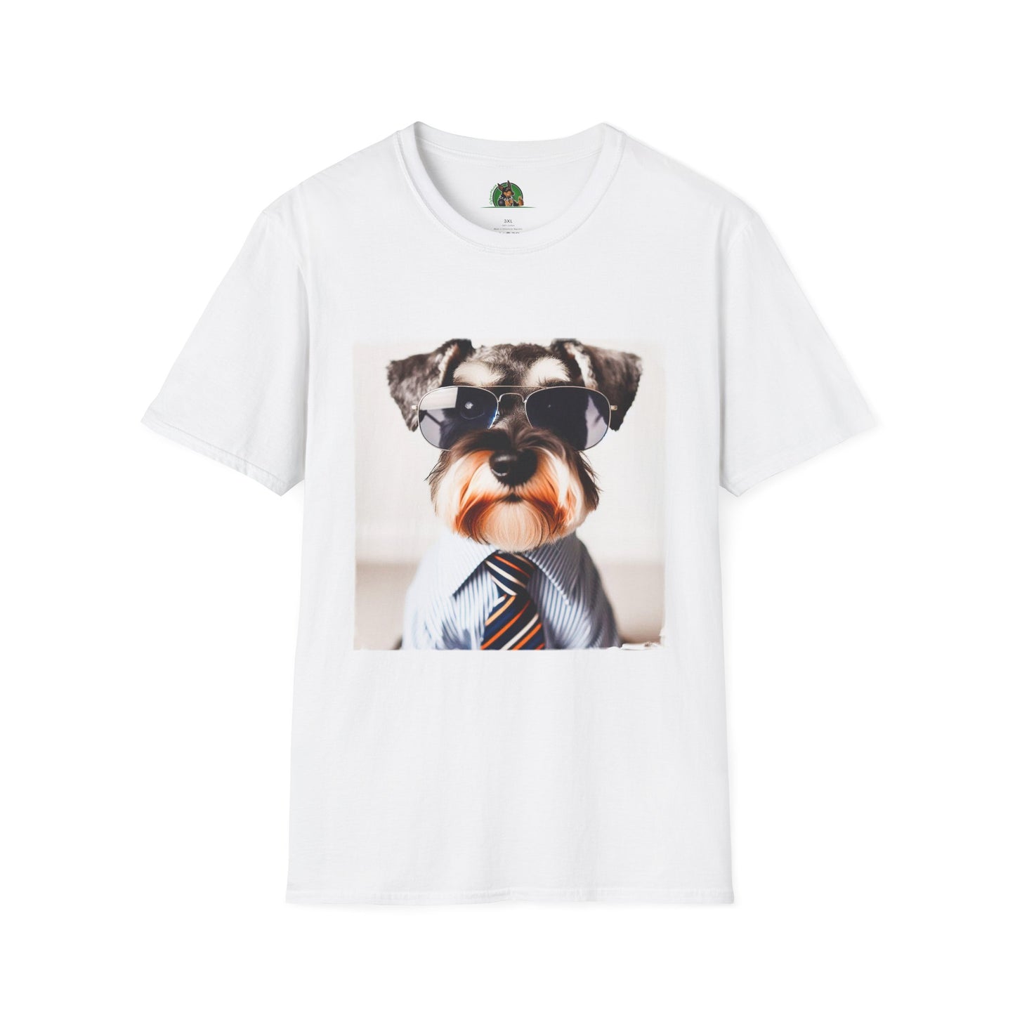 Miniature Schnauzer working man shirt T-Shirt Printify XS White