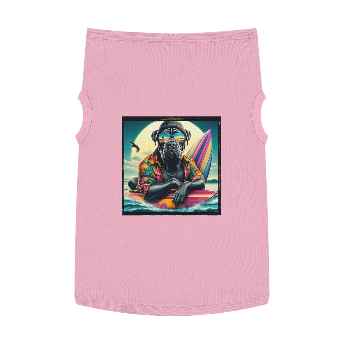 Pet Tank Top Cane Corso Surfer Pets Printify XL Pink