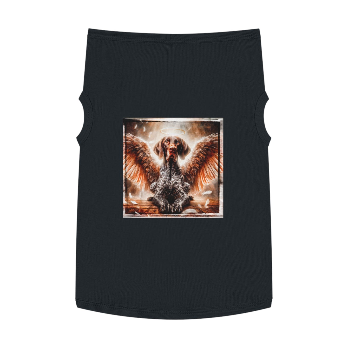 Pet Tank Top German Shorthaired Pointer angel t shirt Pets Printify