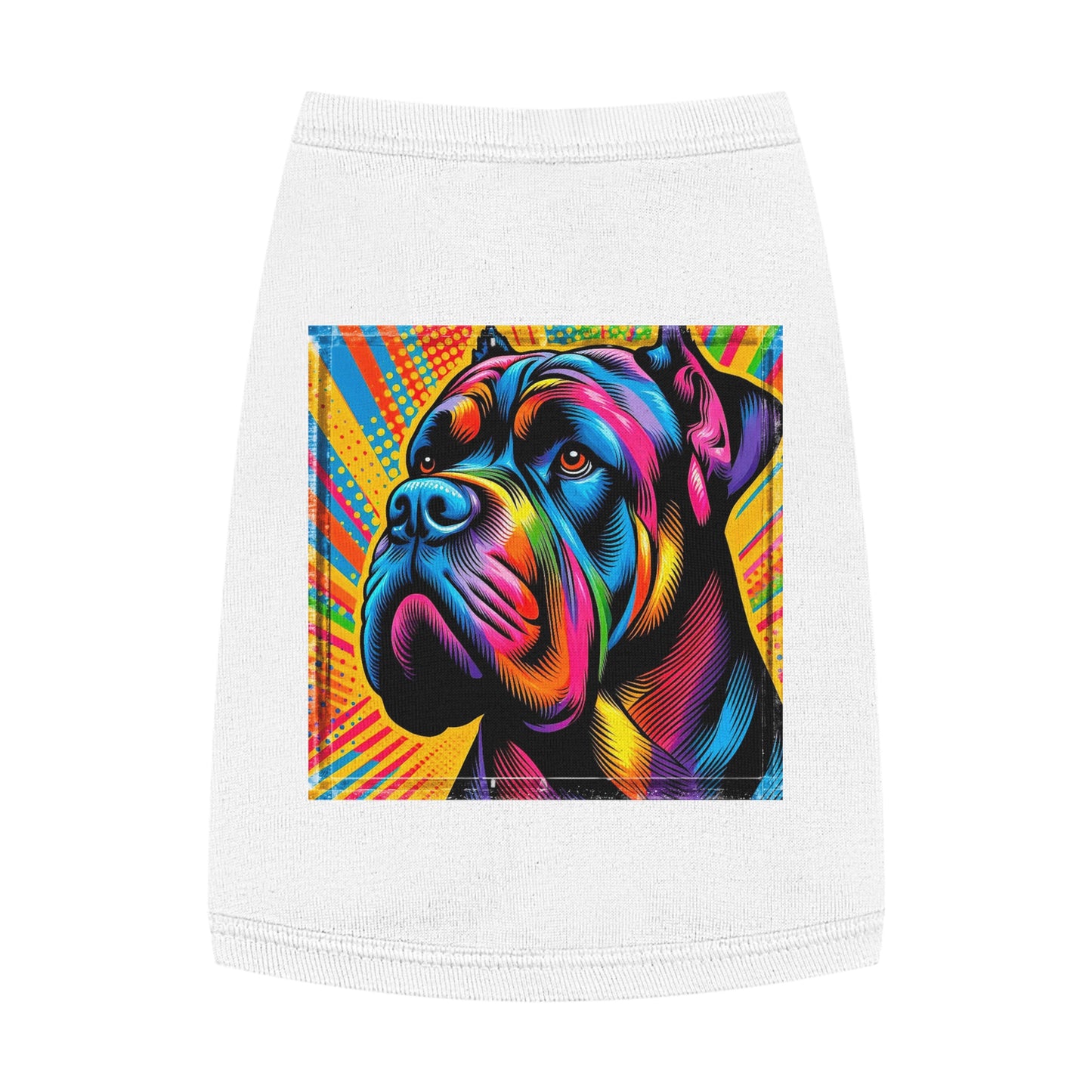 Pet Tank Top Cane Corso Pop Art Pets Printify M White