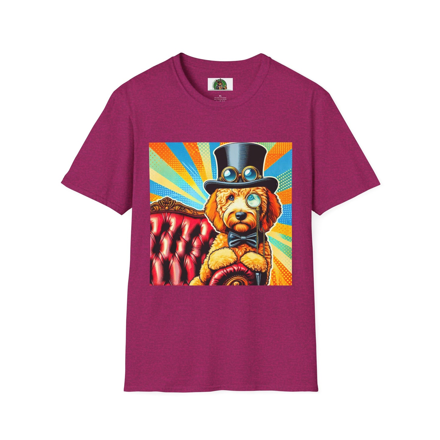 Golden Doodle steam punk cutie r shirt T-Shirt Printify S Antique Heliconia