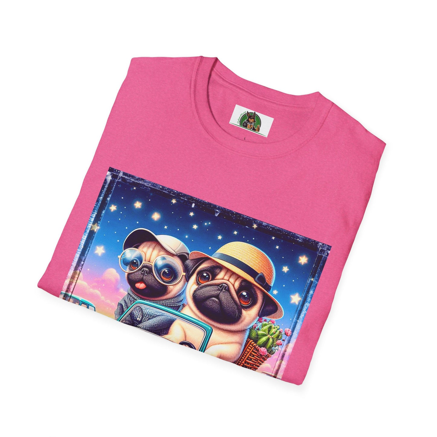 Wacky Pugs T-Shirt Printify