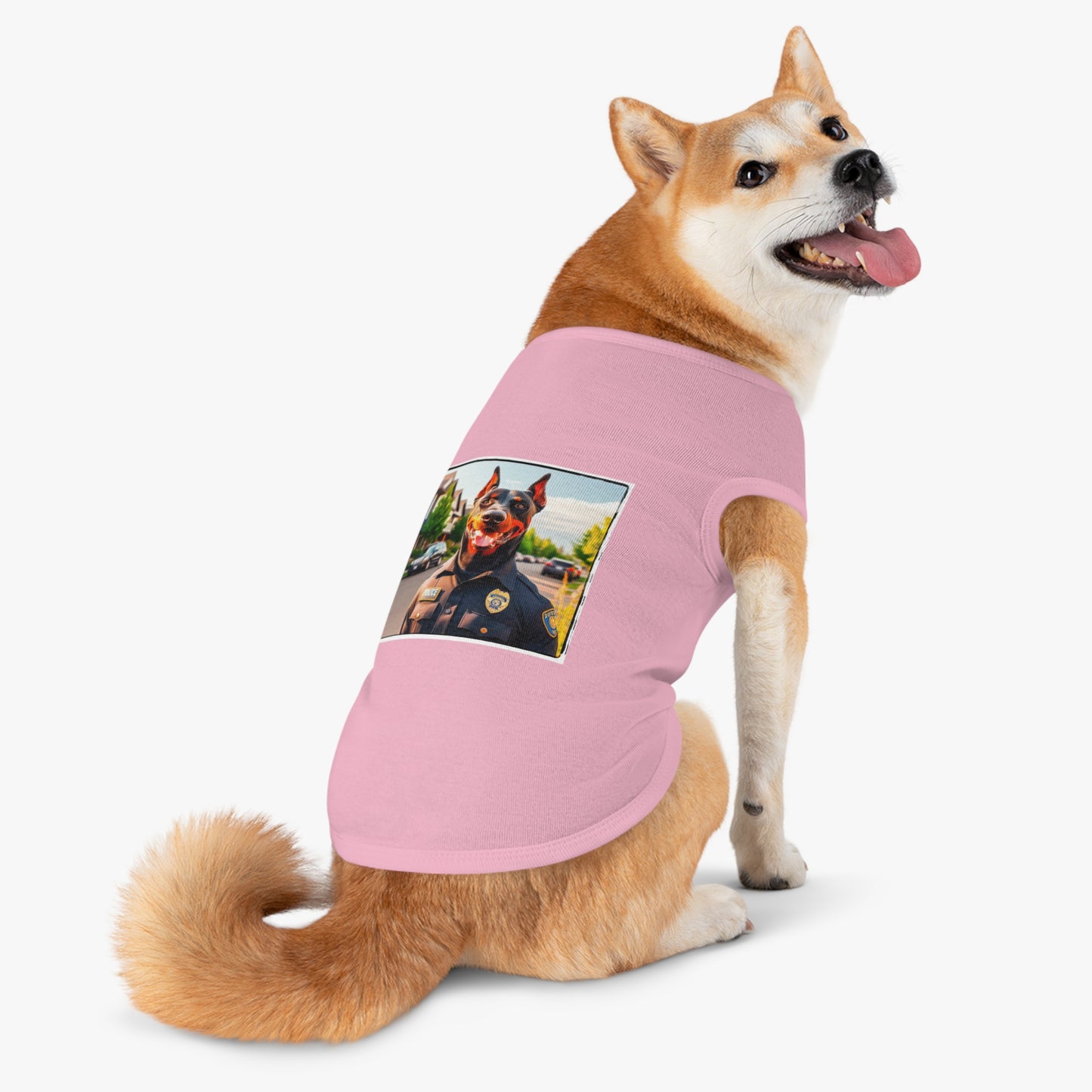 Pet Tank Top Doberman neighborhood police watch t shirt