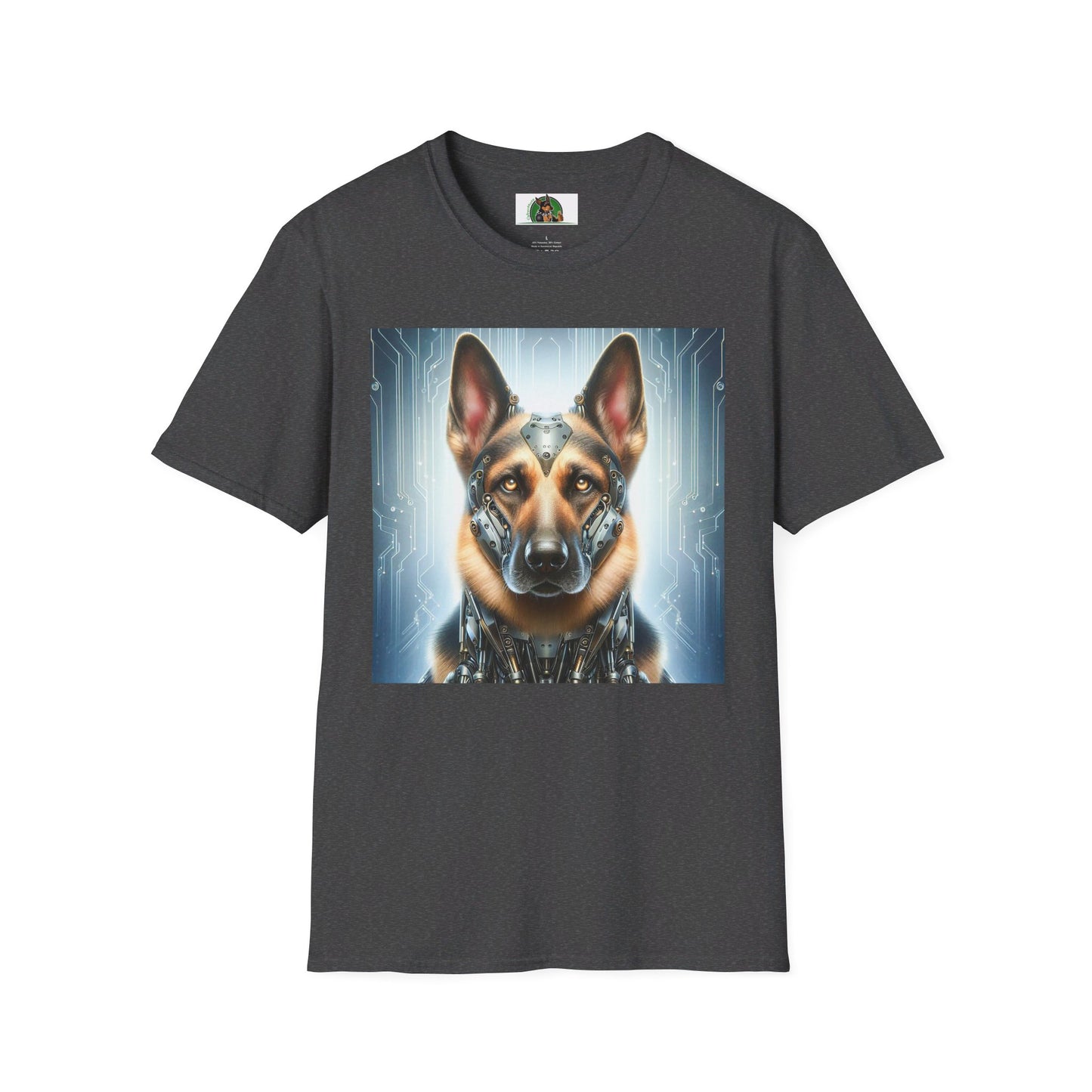German Shepherd T-Shirt Printify Dark Heather S