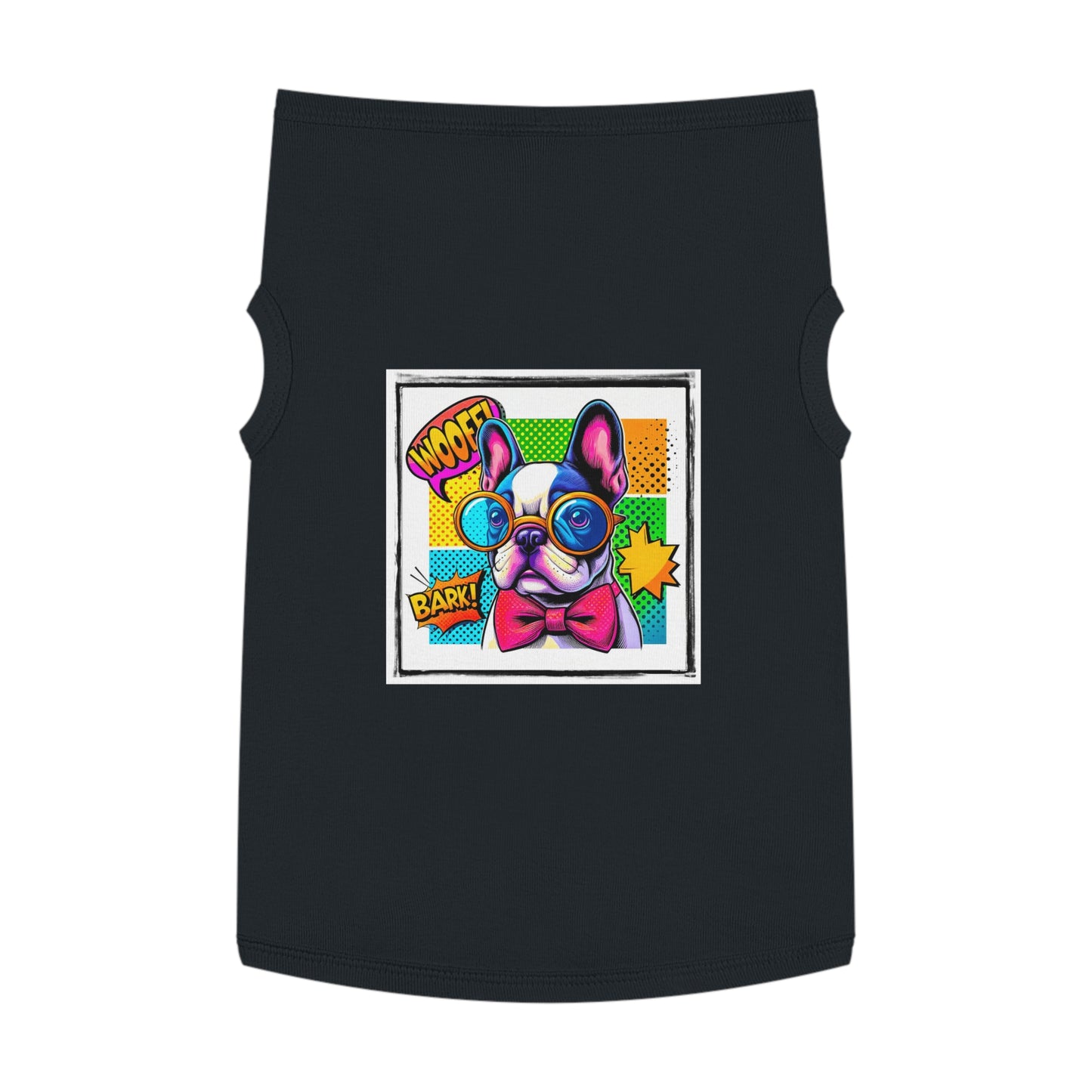 Wacky Pet Tank Top French Bulldog comic book t shirt Pets Printify
