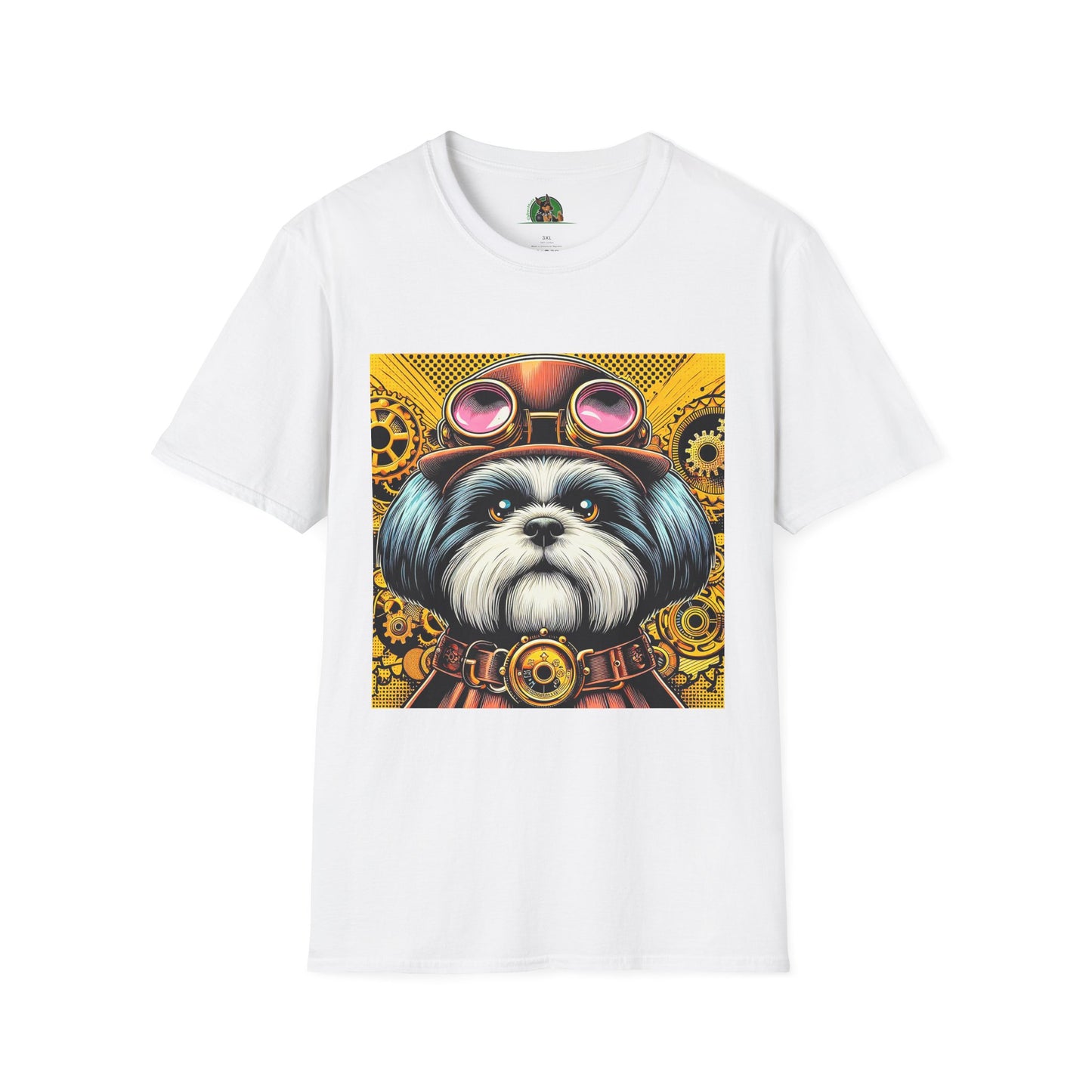 Shih Tzu steam punk T-Shirt Printify XS White
