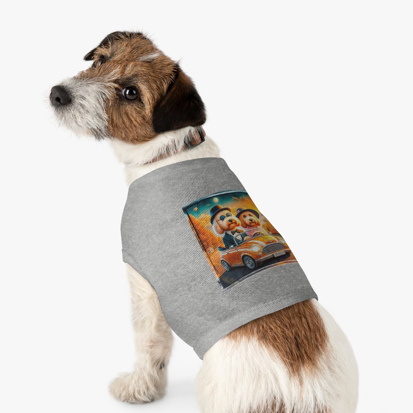 Wacky Pet Tank Golden Doodle fun couple Pets Printify