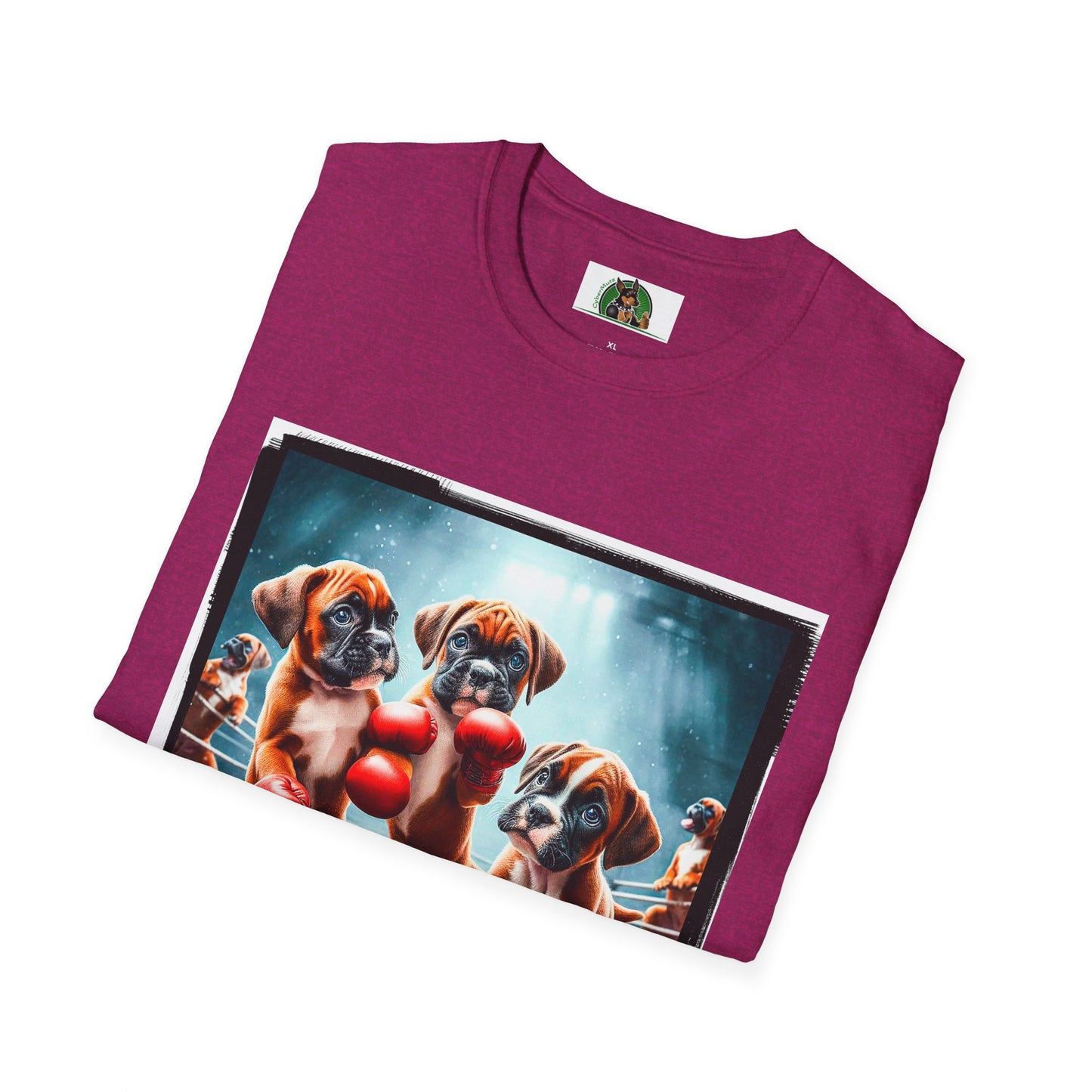 Boxer Puppies In Boxing Ring Shirt T-Shirt Printify