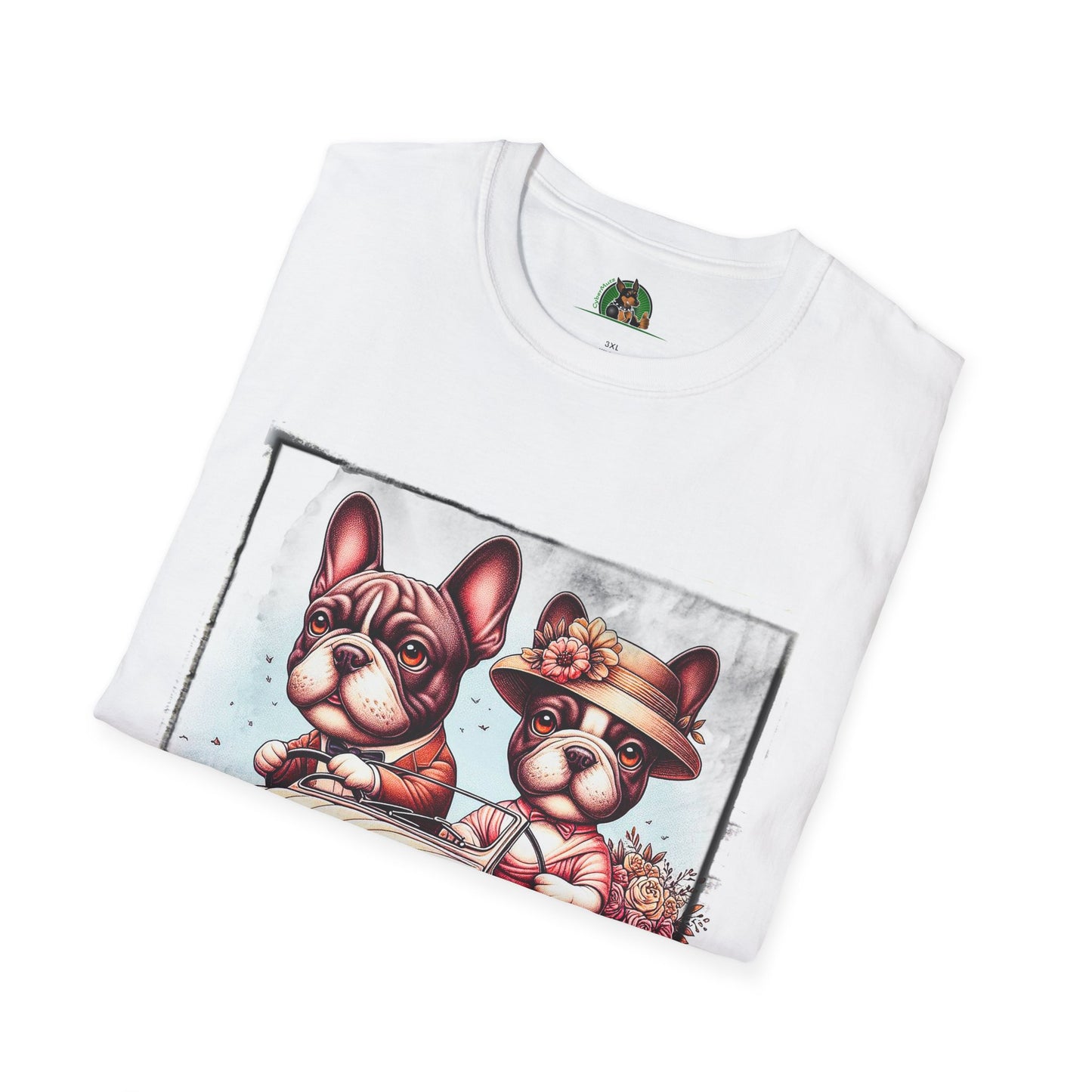 Wacky French Bulldog T-Shirt Printify