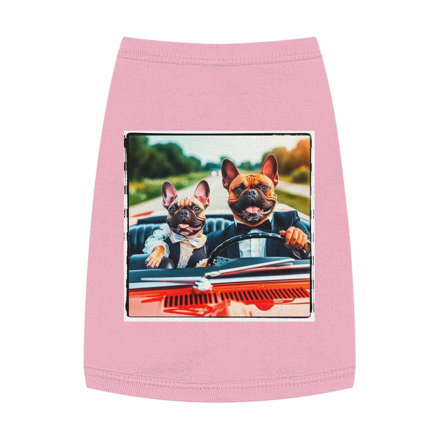 Wacky Pet Tank Top French Bulldog happy groomsmen t shirt Pets Printify M Pink