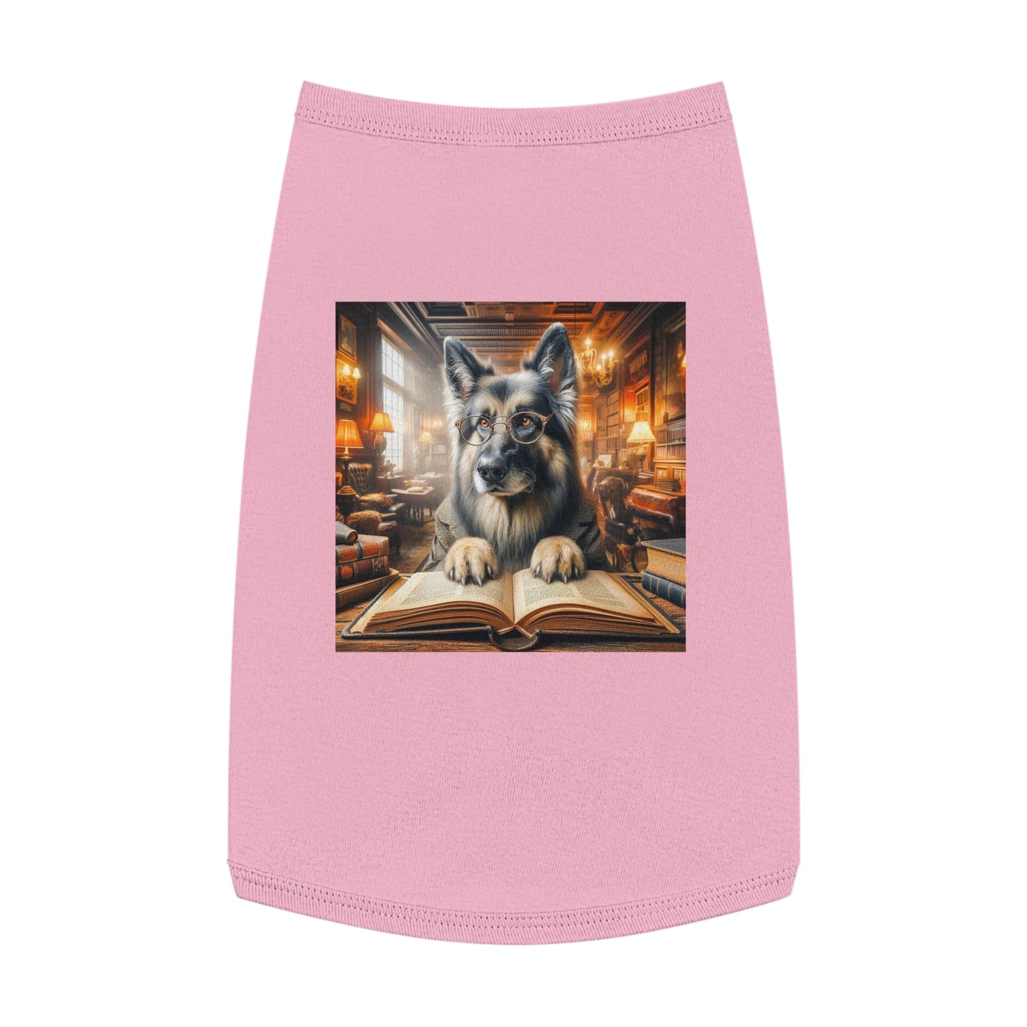 Pet Tank Top German Shepherd Pets Printify L Pink