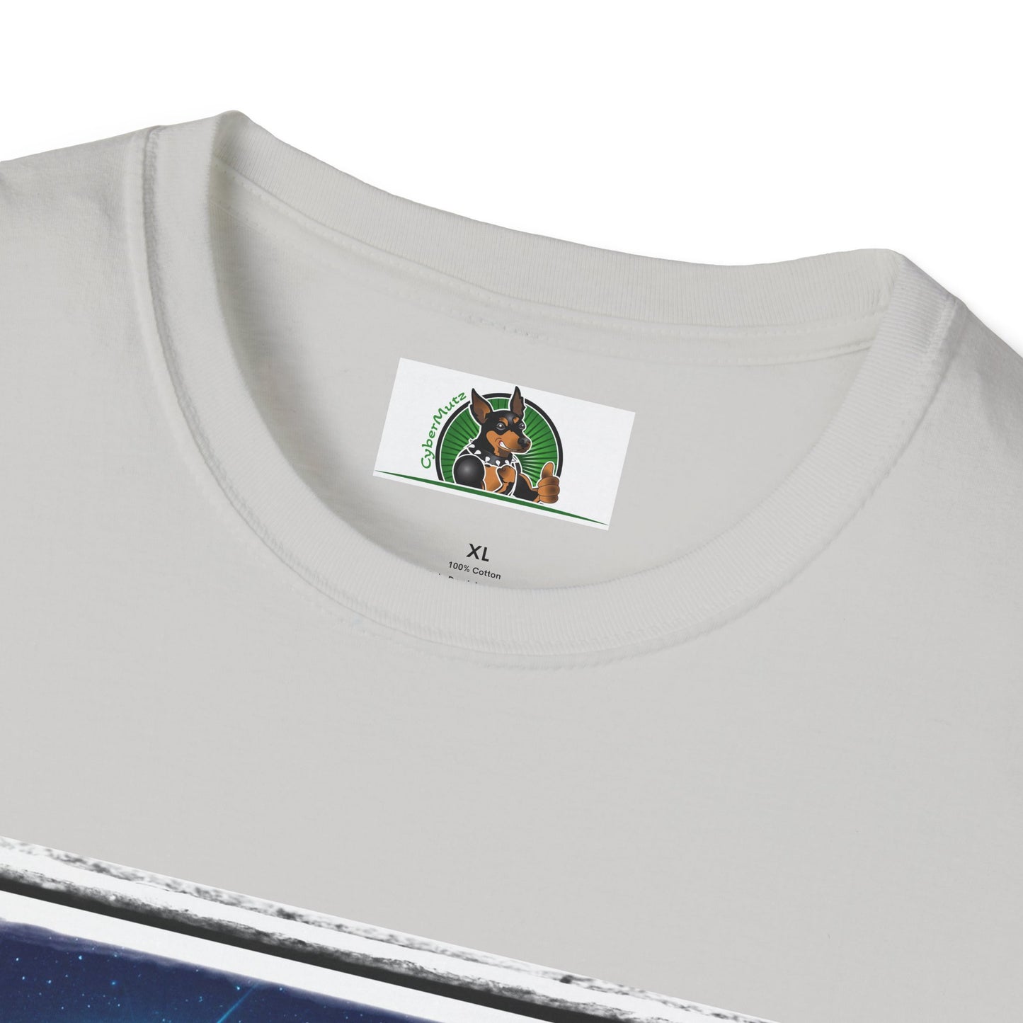 Beagle Sitting Under Rainbow Bridge T-Shirt Printify