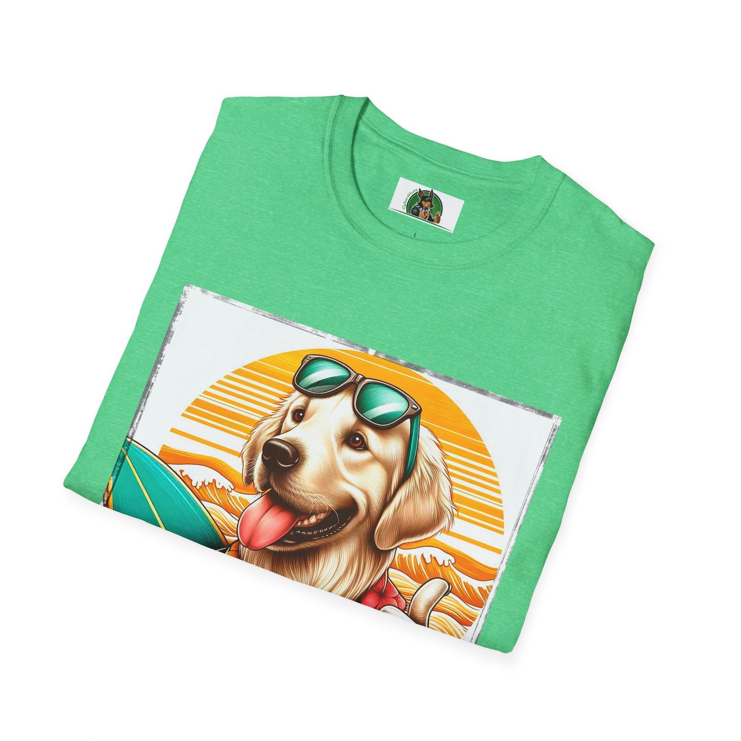 Golden Retriever surfer dog t shirt