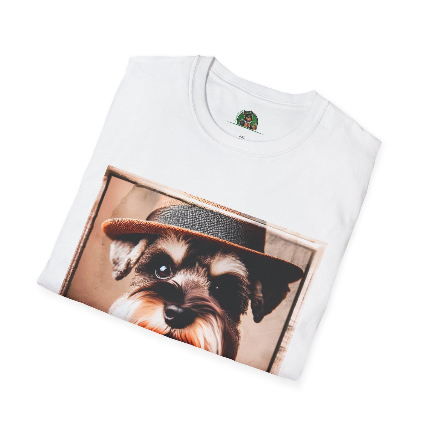 Miniature Schnauzer top hat shirt T-Shirt Printify