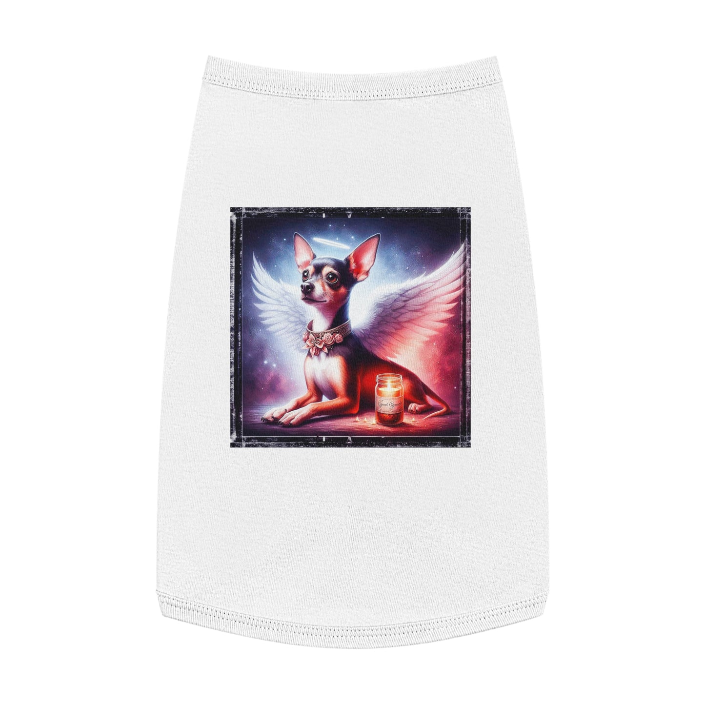 Pet Tank Top Rat Terrier Angel Pets Printify L White