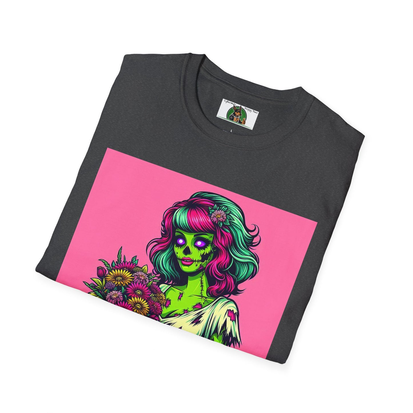 Wacky Zombie Pin Up Girl T-Shirt Printify