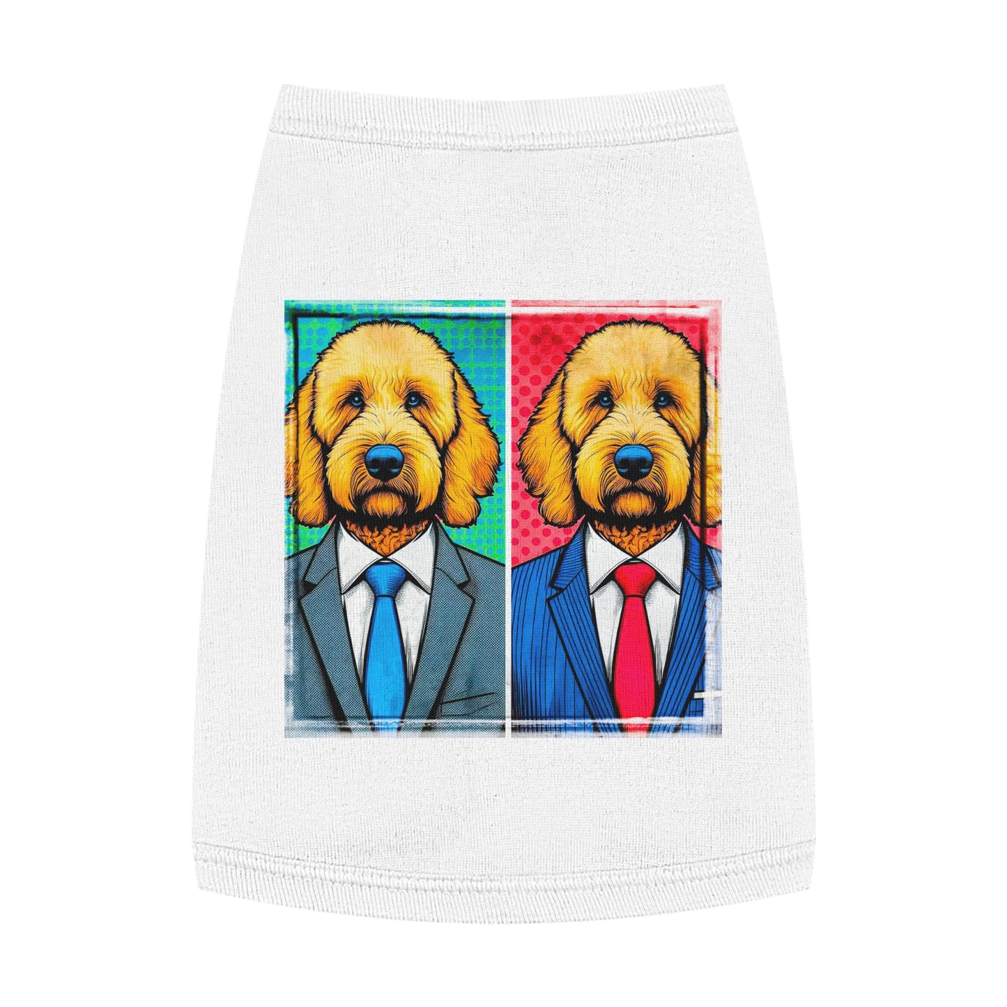 Pet Tank Golden Doodle business friends shirt Pets Printify M White