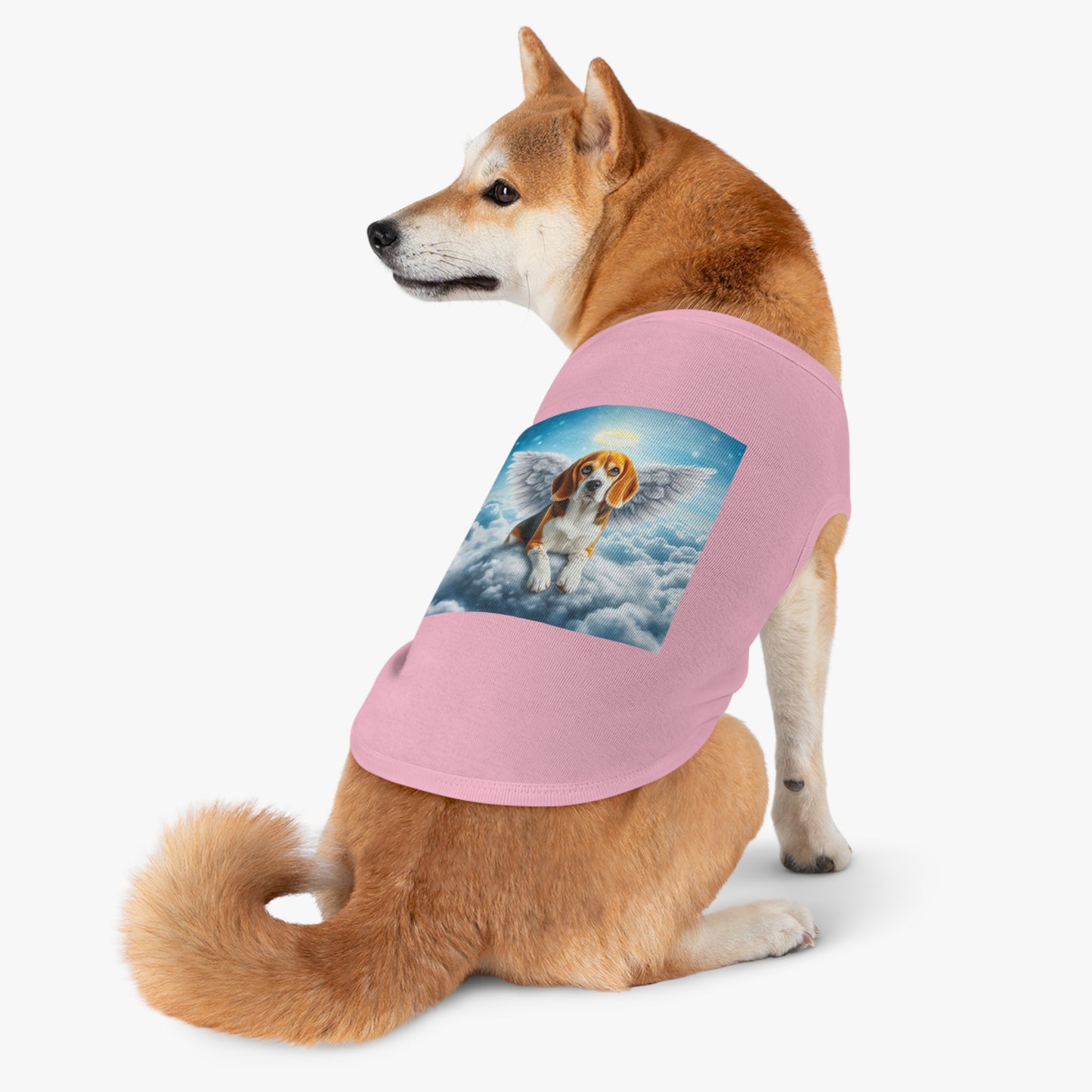 Pet Tank Top Beagle Angel In Cloud Pets Printify