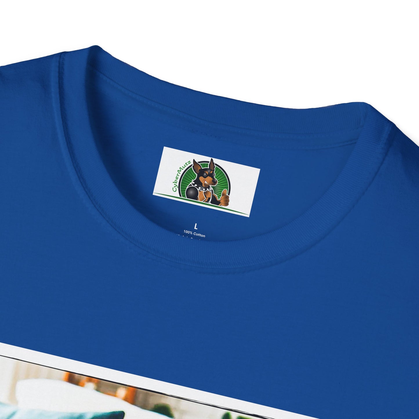 Basset Hound Sleeping In Comfy Blanket T-Shirt Printify