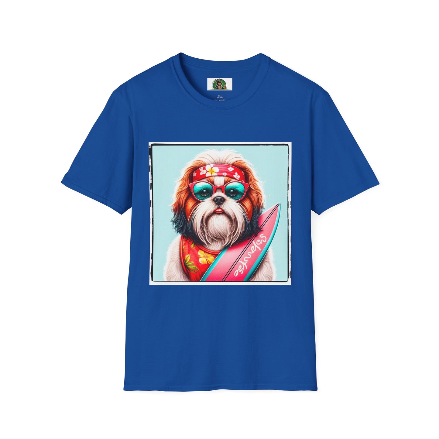 Shih Tzu surfer shirt T-Shirt Printify XS Royal