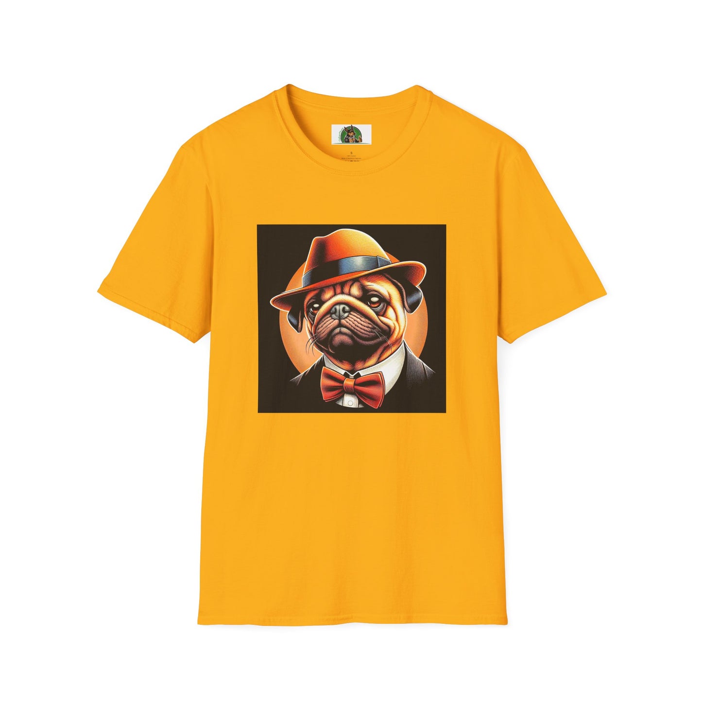 Pugs T-Shirt Printify S Gold